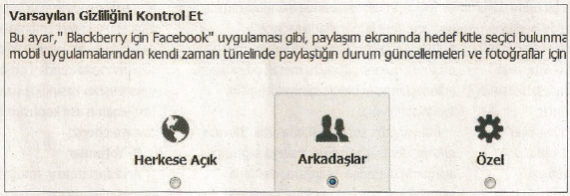 Facebook Gizlilik Ayarları